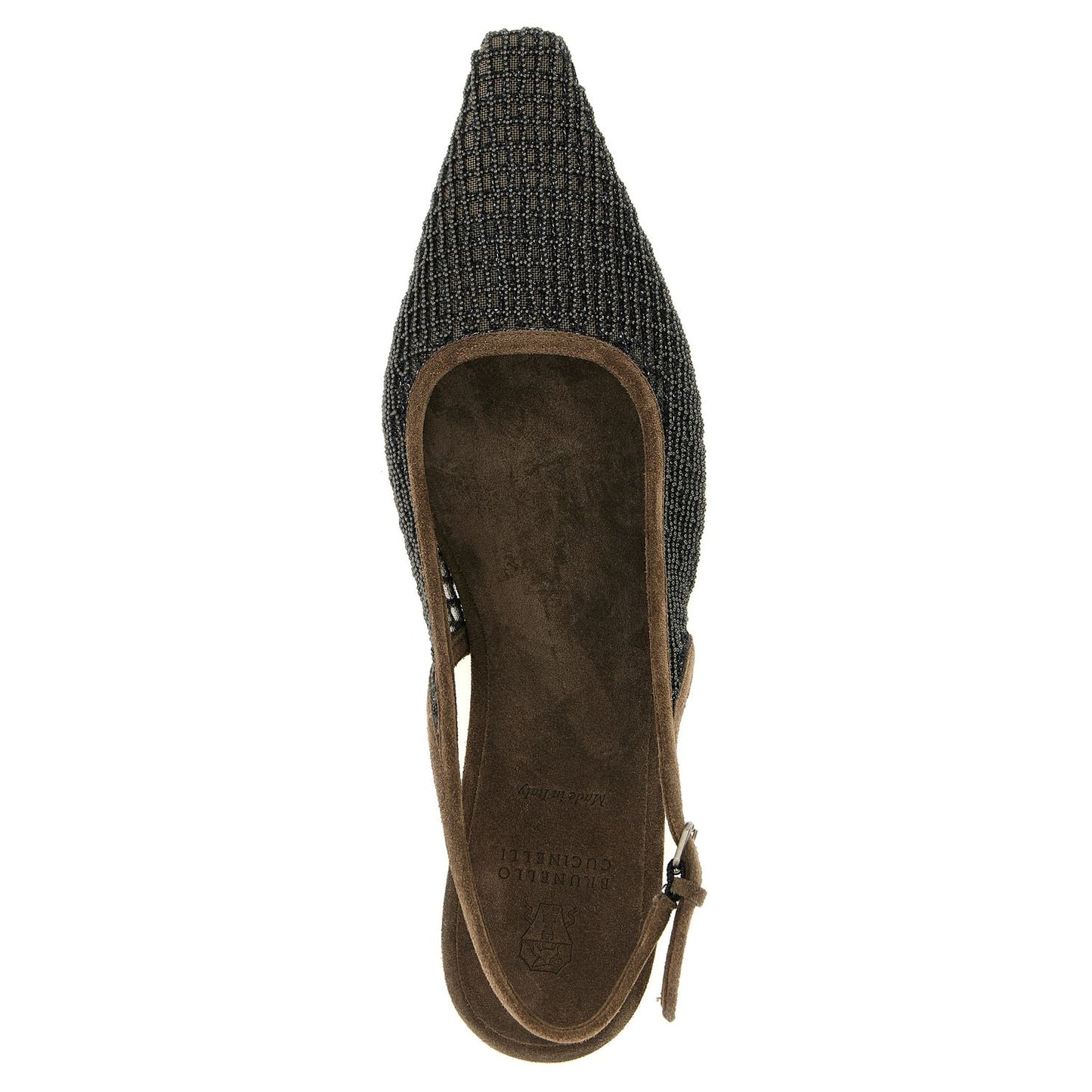 Brunello Cucinelli Brown Calfskin Ballet Flats