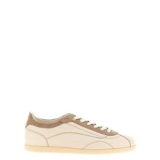 Brunello Cucinelli Beige Calfskin Low Top Sneakers