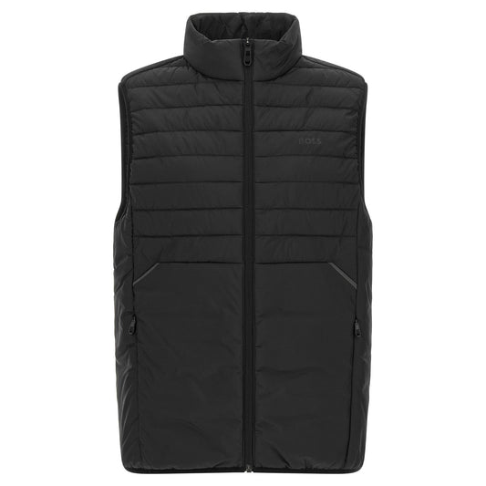 Hugo Boss Black Polyester Sleeveless Jacket