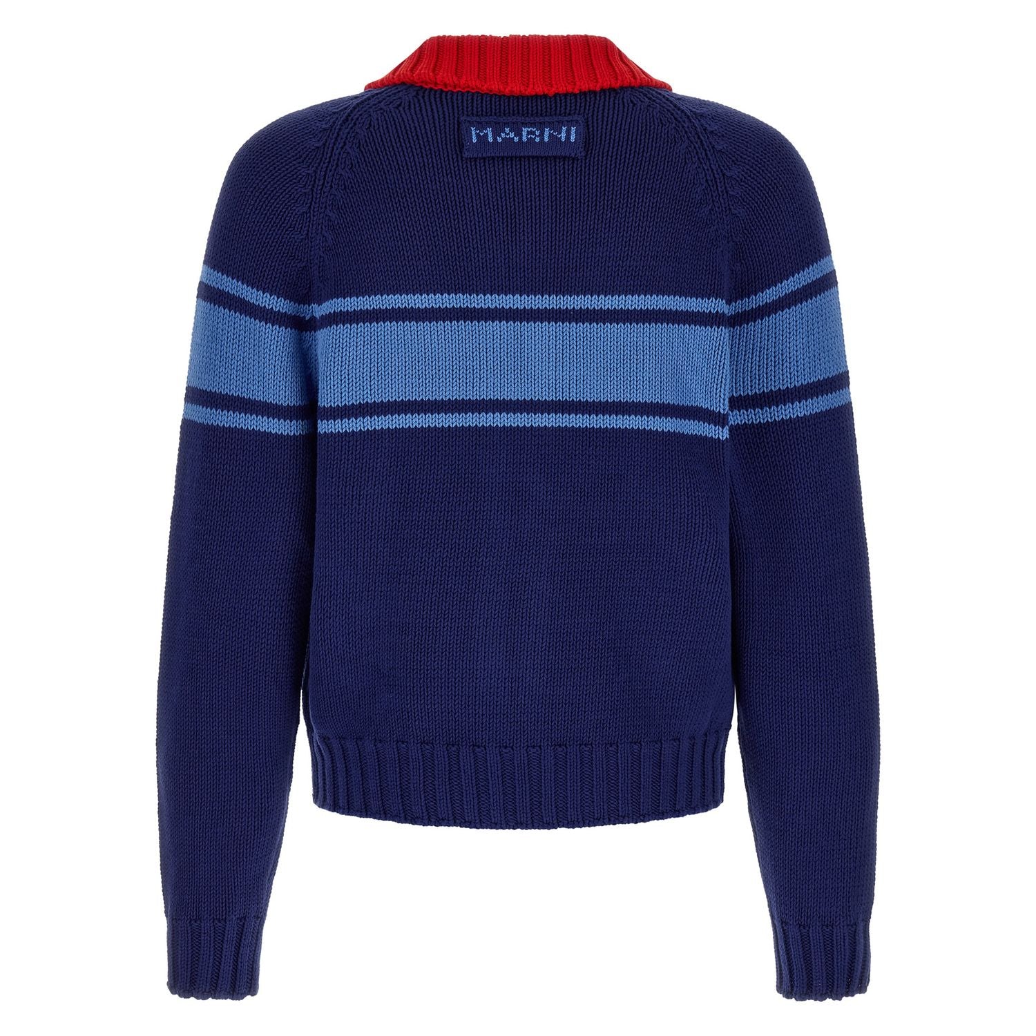 Marni Blue Cotton Cardigan