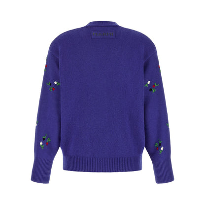 Marni Blue Virgin Wool Cardigan