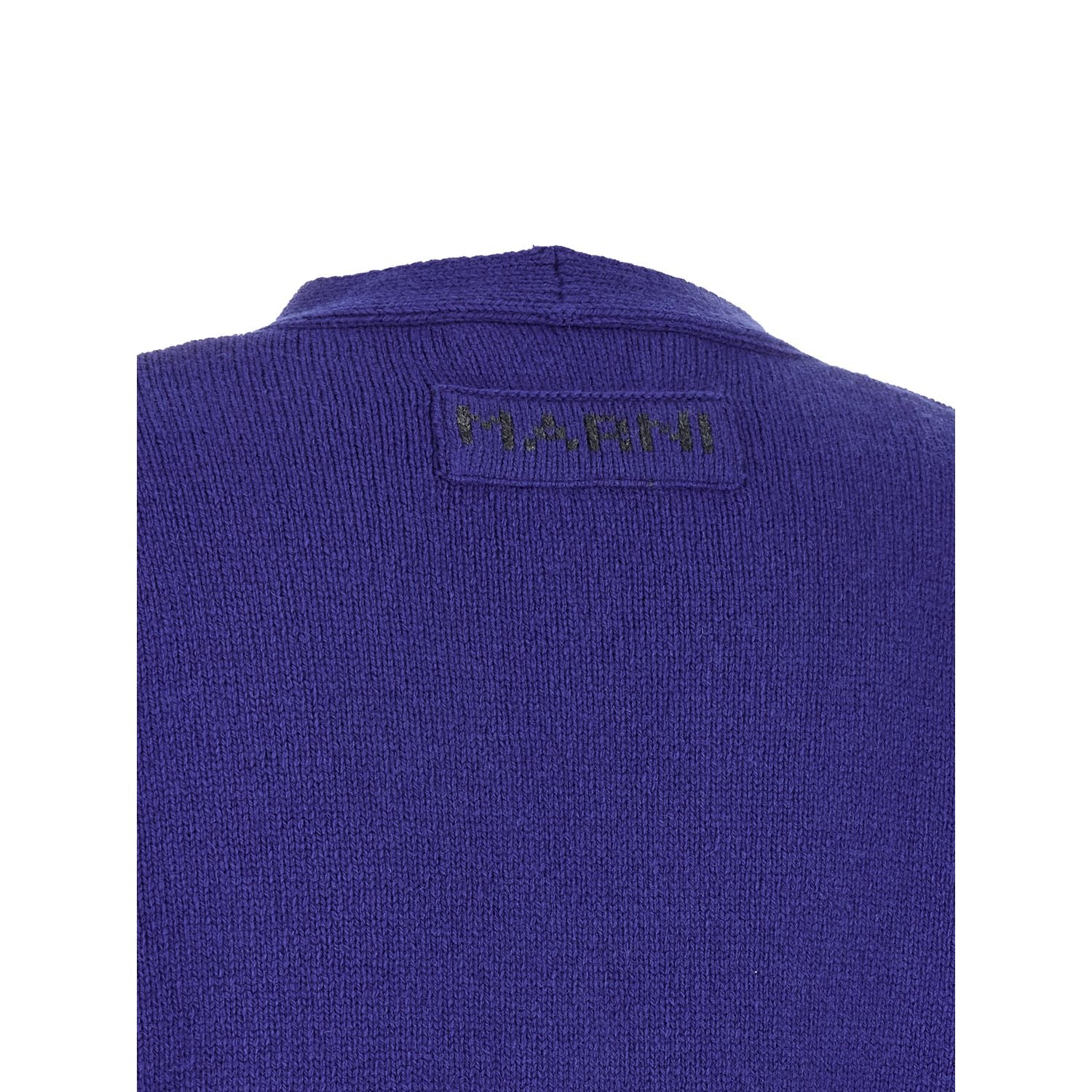 Marni Blue Virgin Wool Cardigan