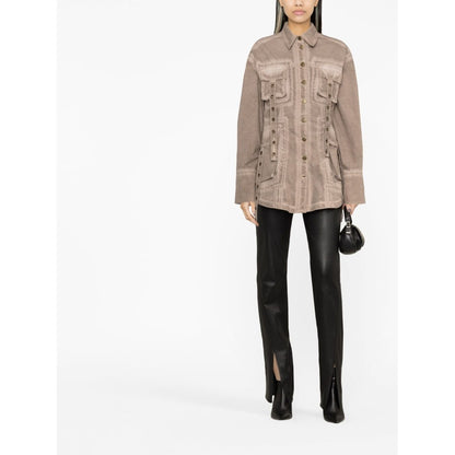 Blumarine Coats Brown Jackets