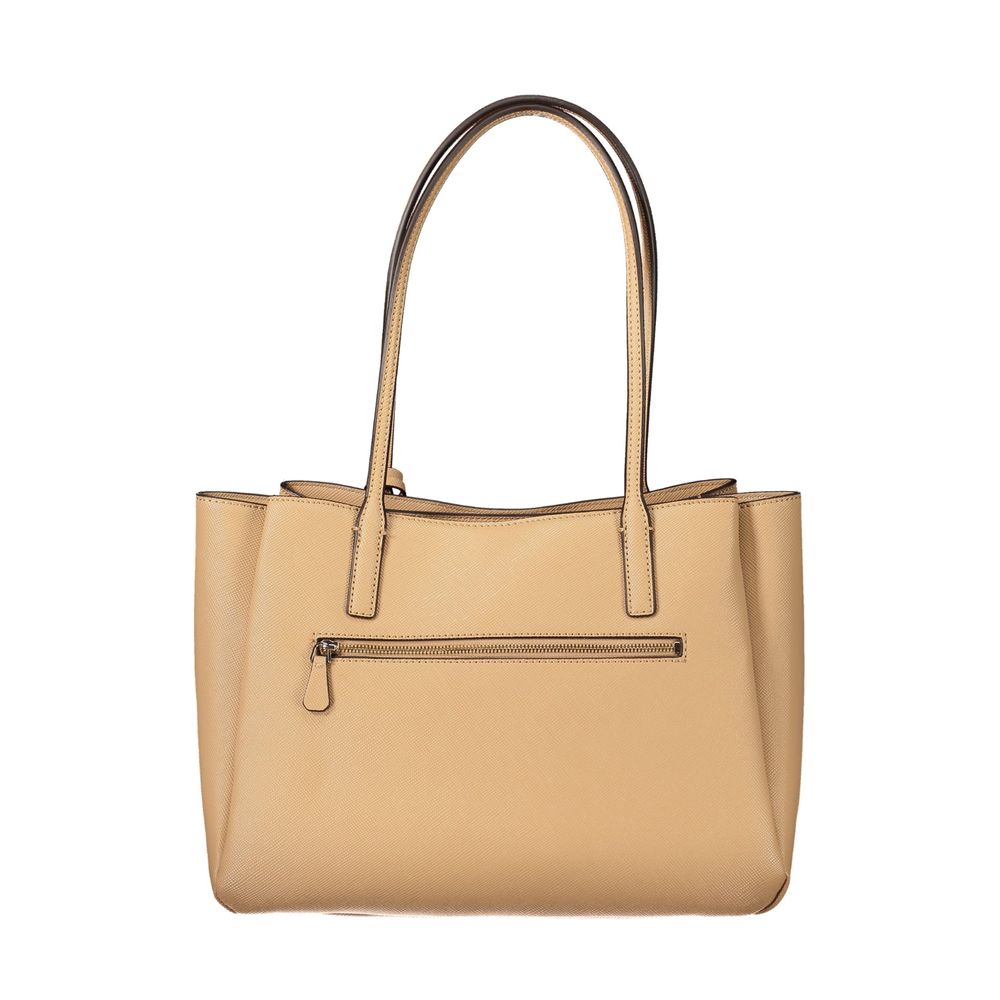 Guess Jeans Beige Polyurethane Womens Bag