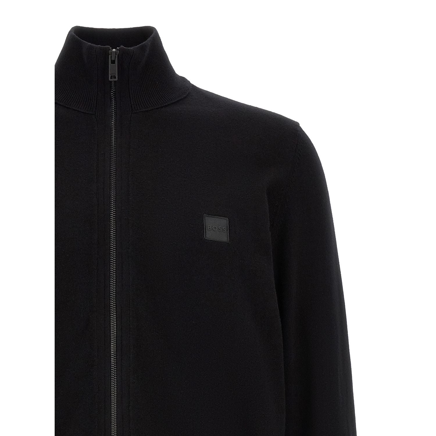 Hugo Boss Black Cotton Cardigan