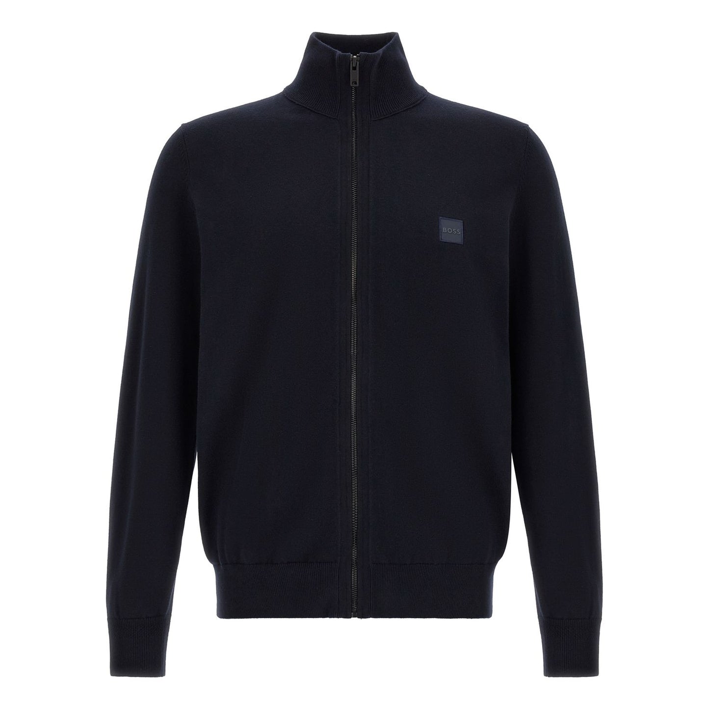Hugo Boss Blue Cotton Cardigan