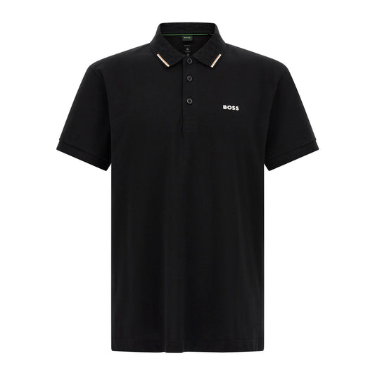 Hugo Boss Black Cotton Polo Shirt