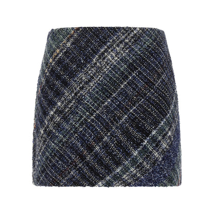 Missoni Blue Wool Long Skirt