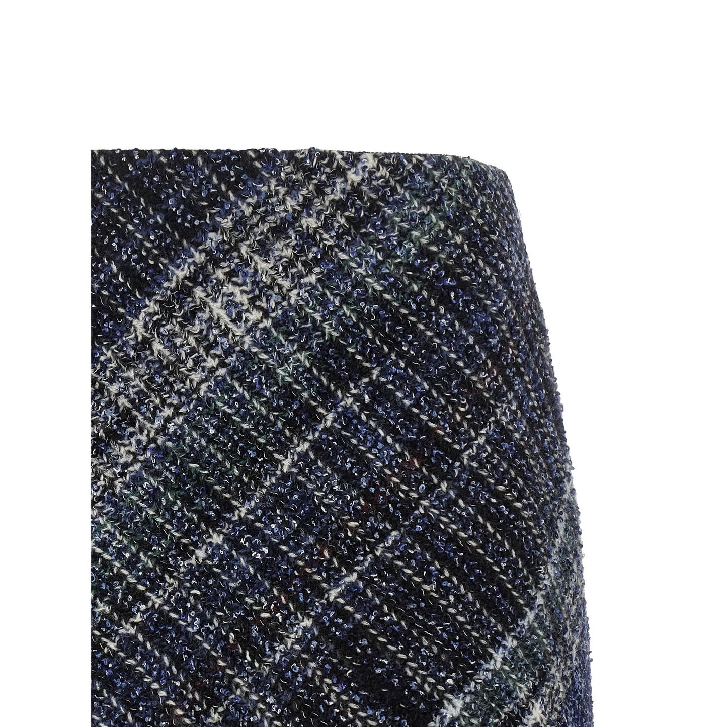 Missoni Blue Wool Long Skirt