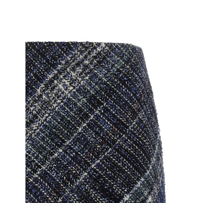 Missoni Blue Wool Long Skirt