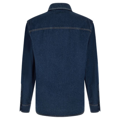 Valentino Garavani Blue Cotton Blouse