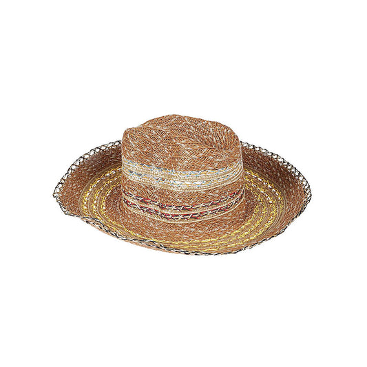 Exquisite J Raffia Fedora hat Scarves Hats & Gloves