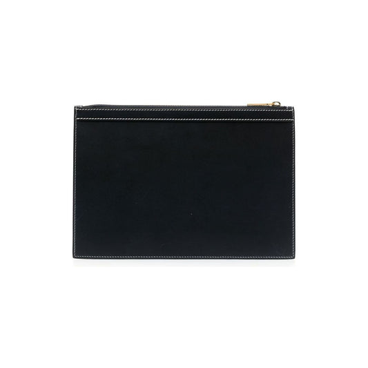 Thom Browne Wallets Blue Small Leather Goods Thom Browne Black