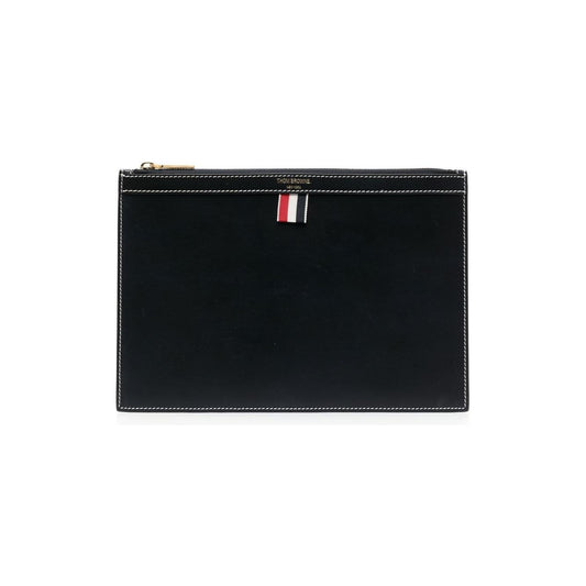 Thom Browne Wallets Blue Small Leather Goods Thom Browne Black