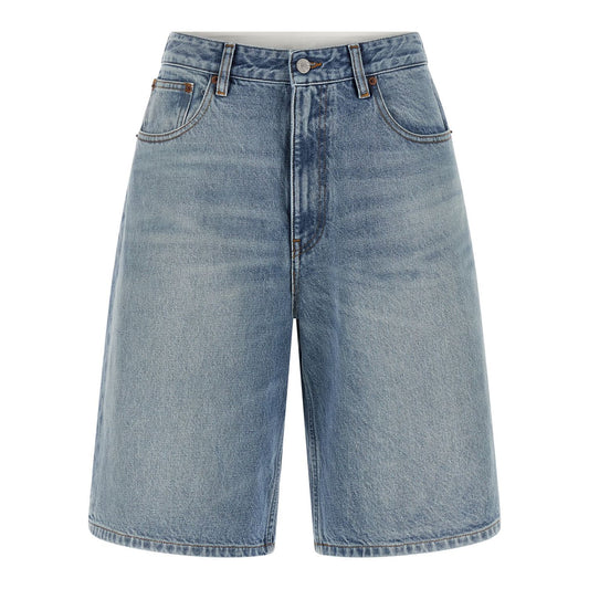MM6 Maison Margiela Blue Cotton Bermuda Shorts