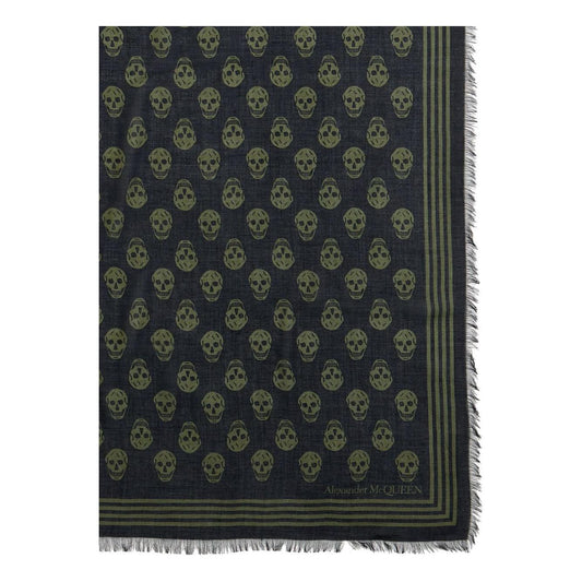 Alexander McQueen Scarfs Black Scarves Hats & Gloves Alexander Mcqueen Dark Slate Gray