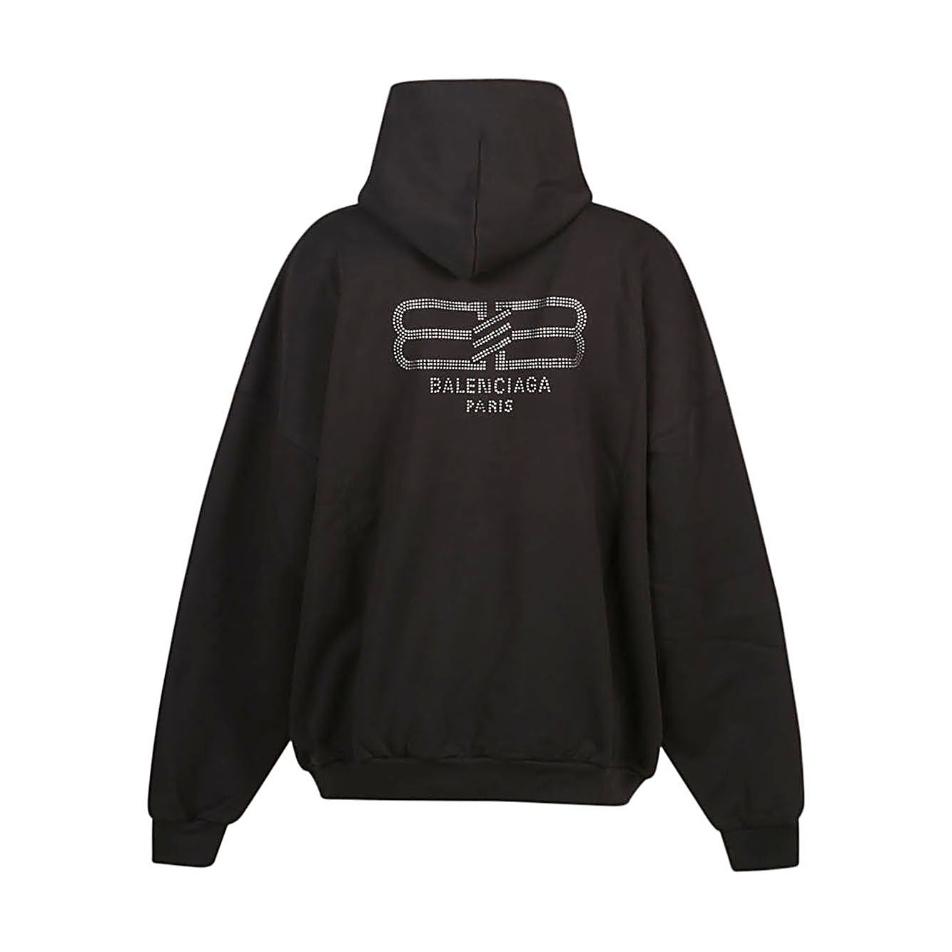 Balenciaga Bb strass cotton hoodie