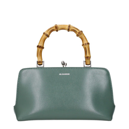 Jil Sander Green Leather Handbag