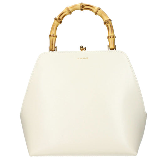 Jil Sander Beige Leather Handbag