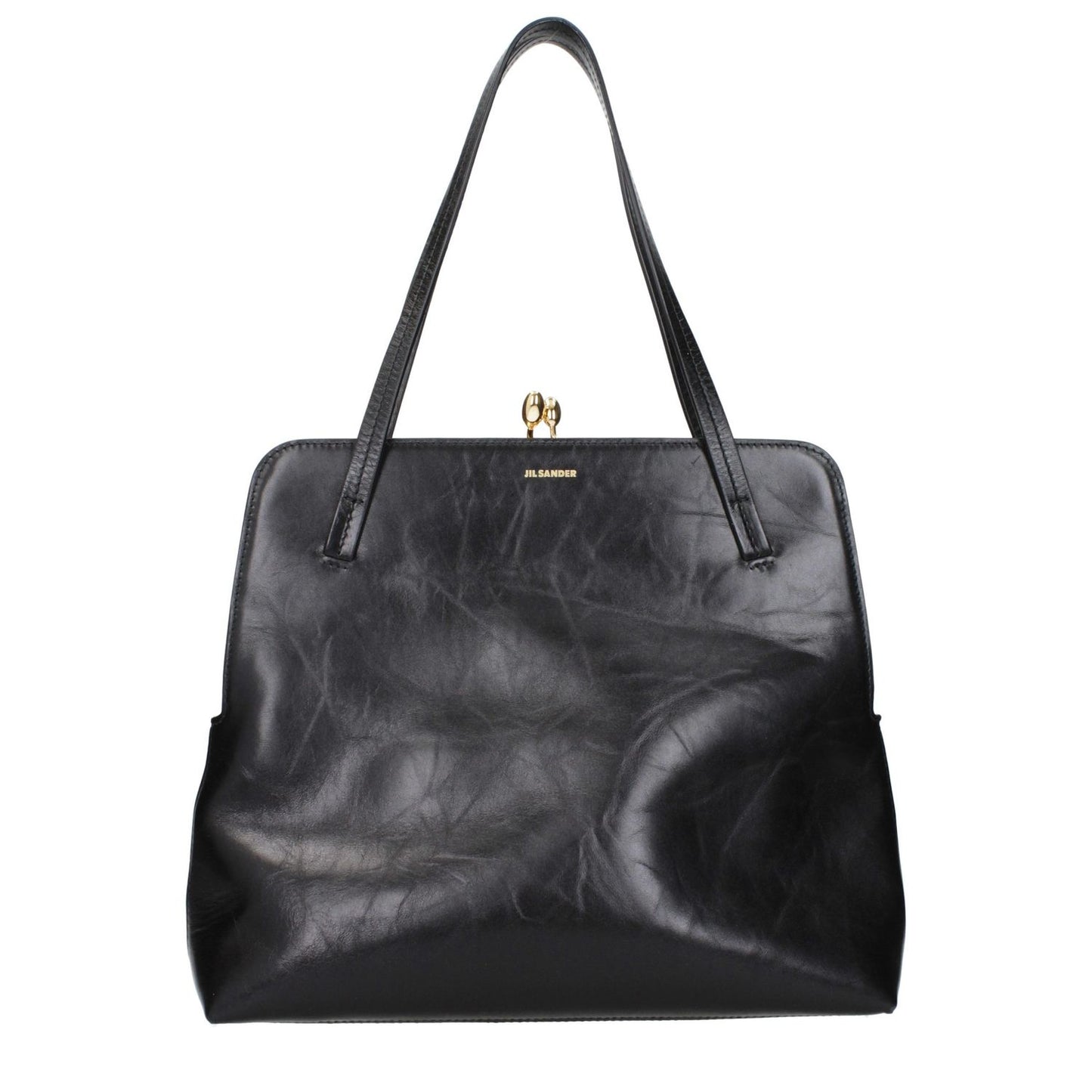 Jil Sander Black Leather Shoulder Bag