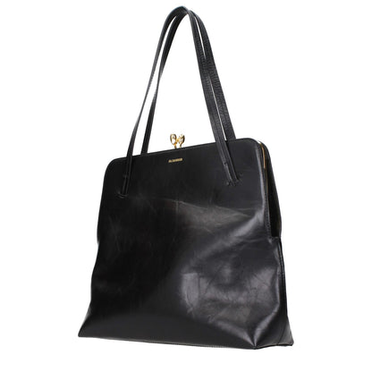 Jil Sander Black Leather Shoulder Bag