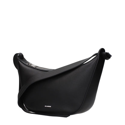 Jil Sander Black Leather Shoulder Bag