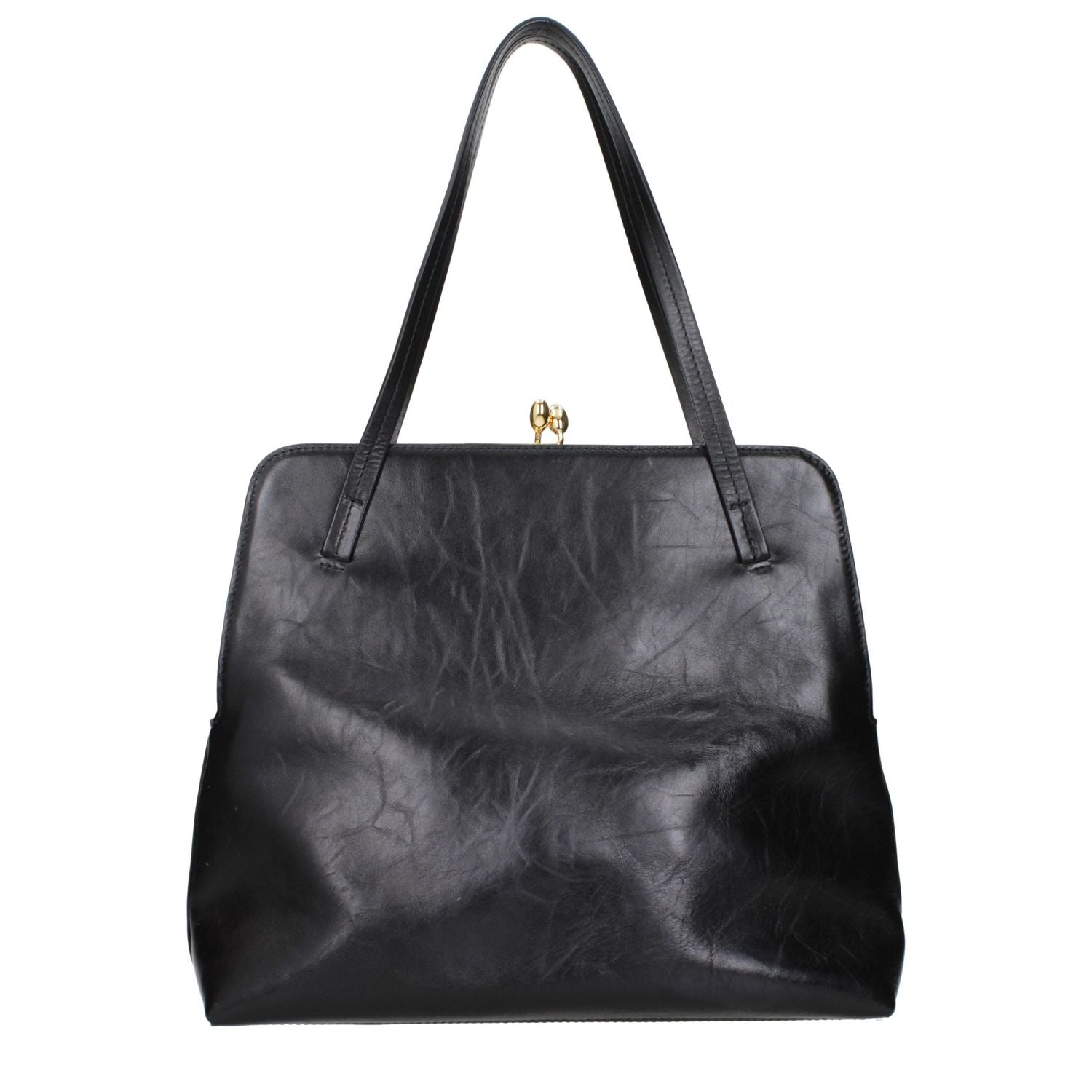 Jil Sander Black Leather Shoulder Bag