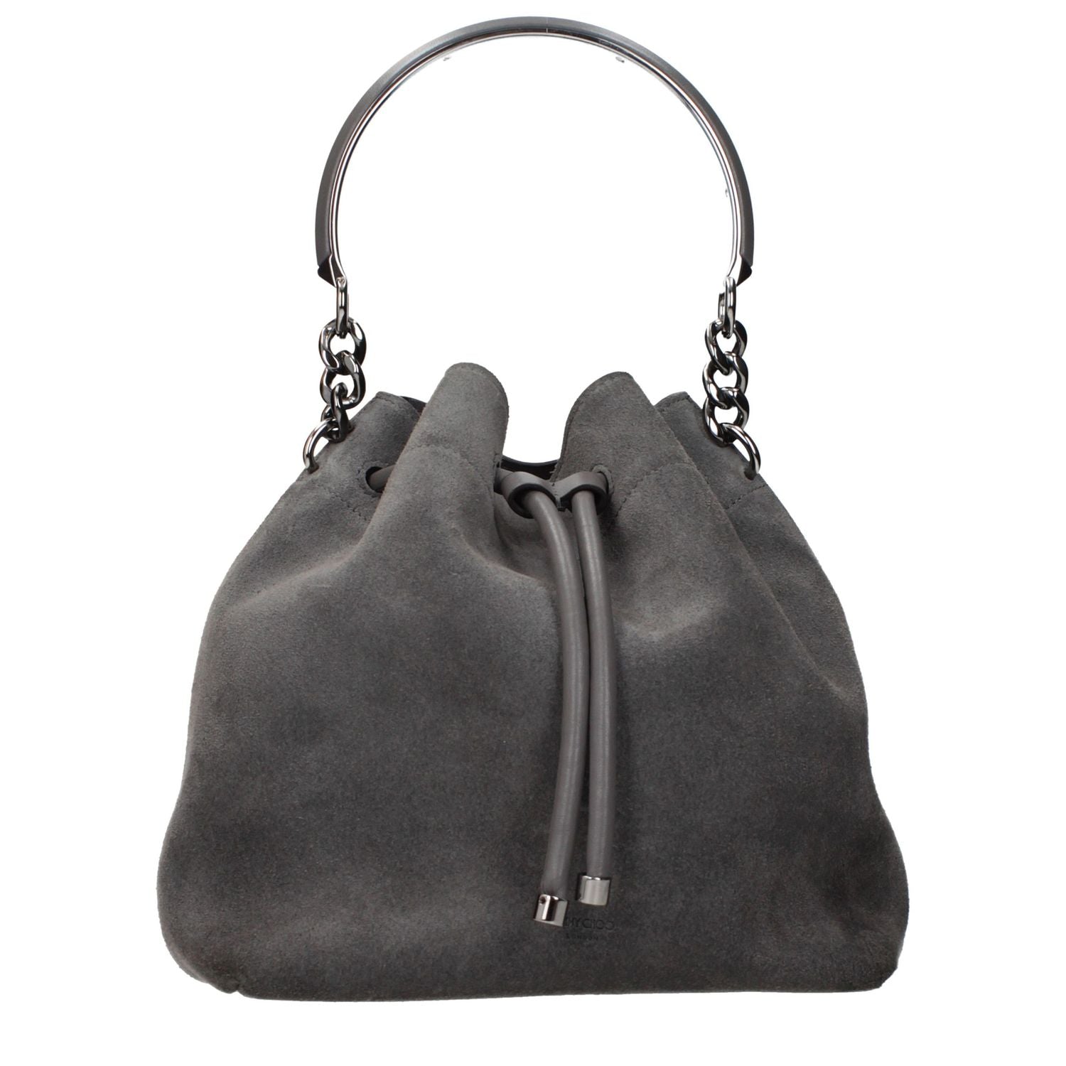 Jimmy Choo Gray Leather Handbag