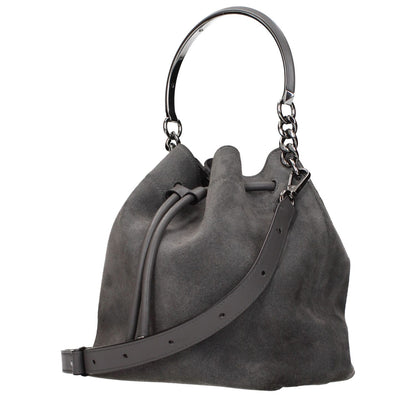 Jimmy Choo Gray Leather Handbag