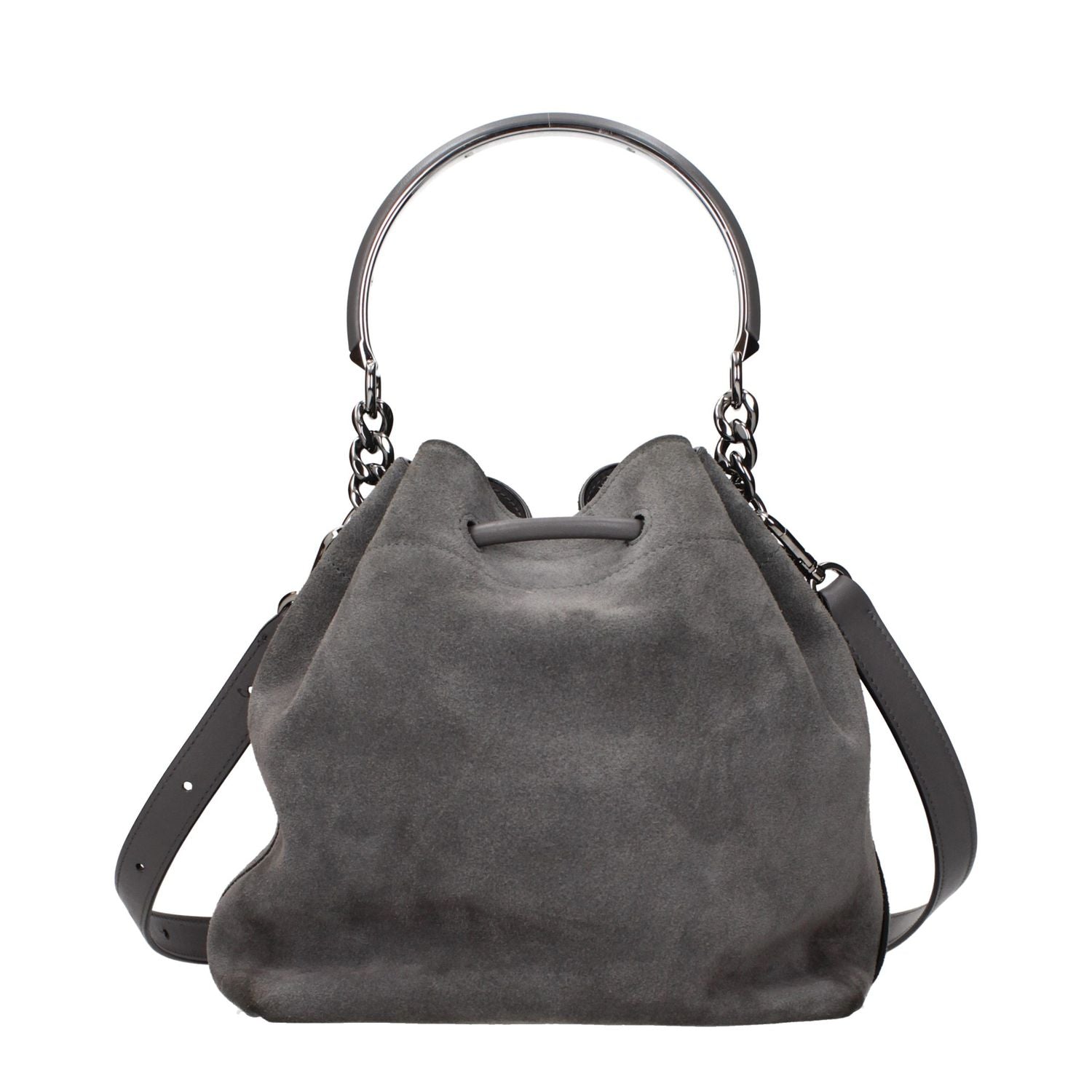 Jimmy Choo Gray Leather Handbag
