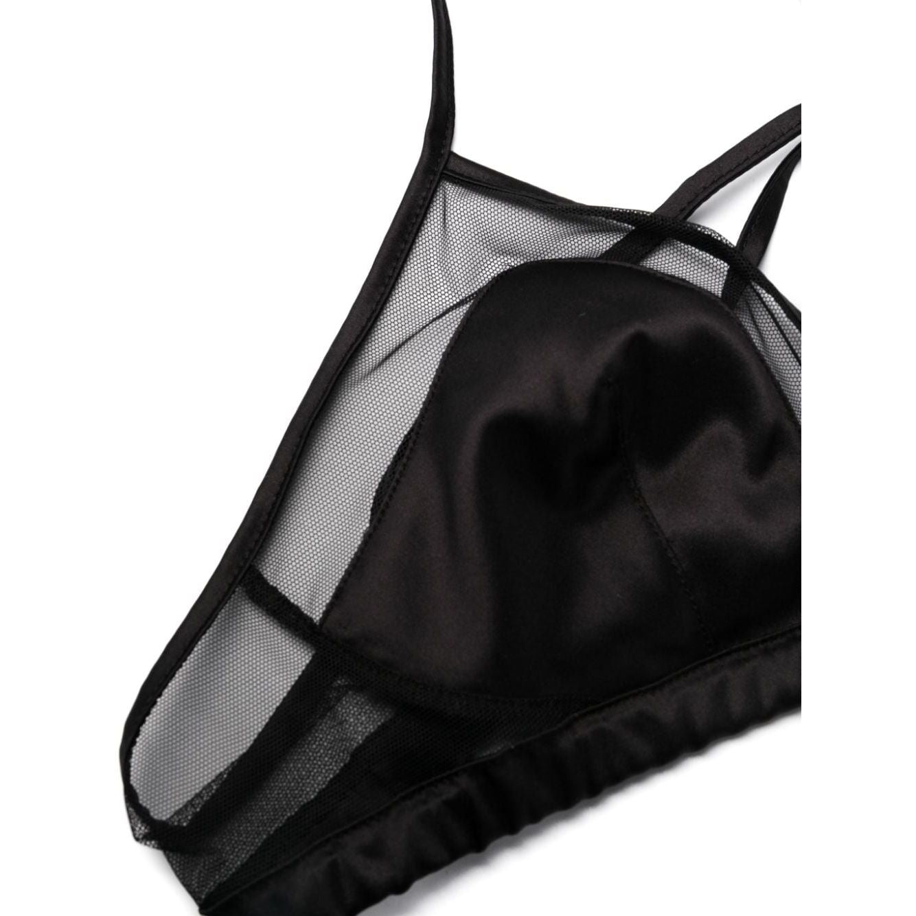 Dolce & Gabbana panelled tulle satin bra Beachwear & underwear