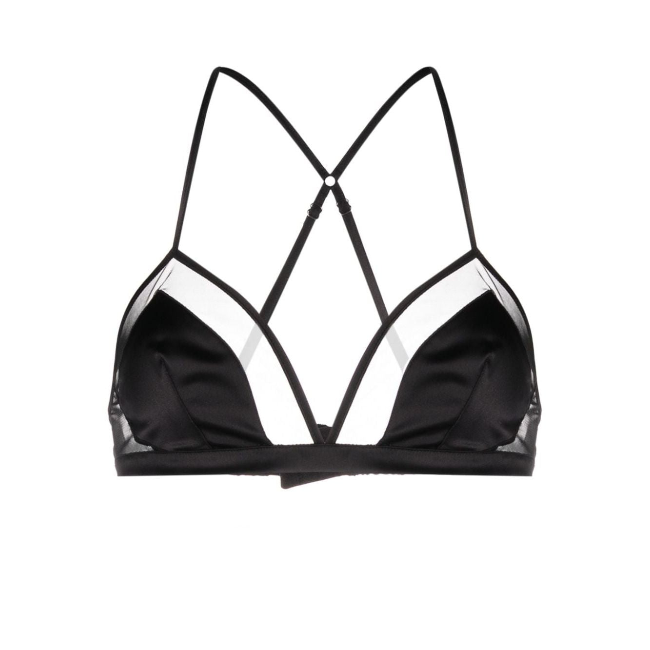 Dolce & Gabbana panelled tulle satin bra Beachwear & underwear