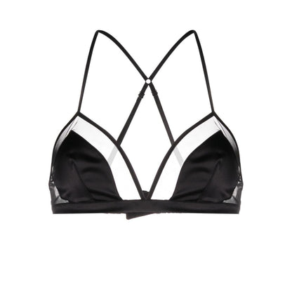 Dolce & Gabbana panelled tulle satin bra Beachwear & underwear