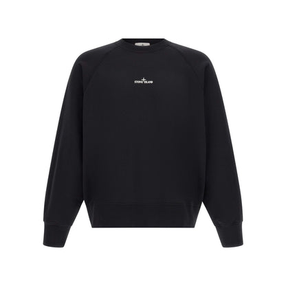 Stone Island Black Cotton Sweatshirt