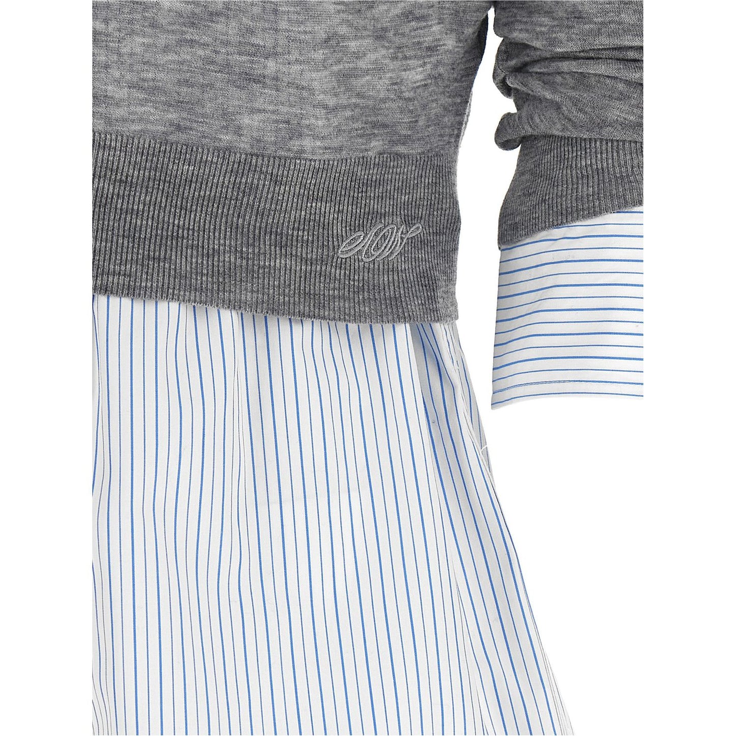 Alexander Wang Gray Wool Blouse