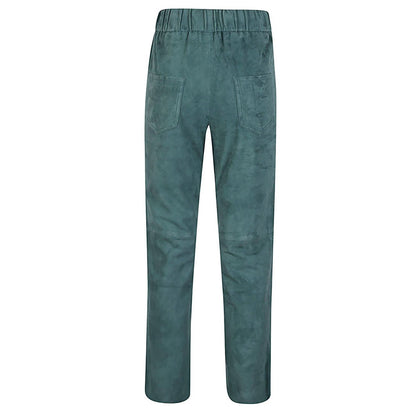 Via Masini 80 Trousers Green Trousers
