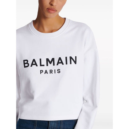 Balmain Logo-print cotton sweatshirt
