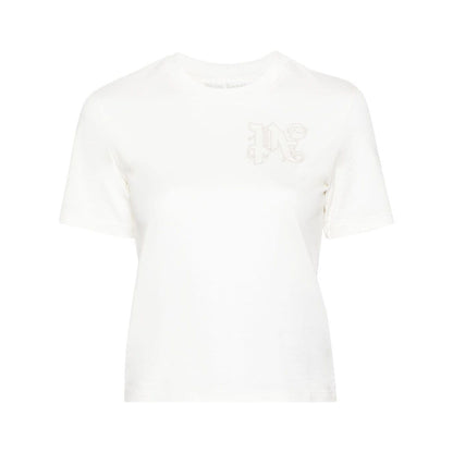 Palm Angels T-shirts and Polos White Topwear