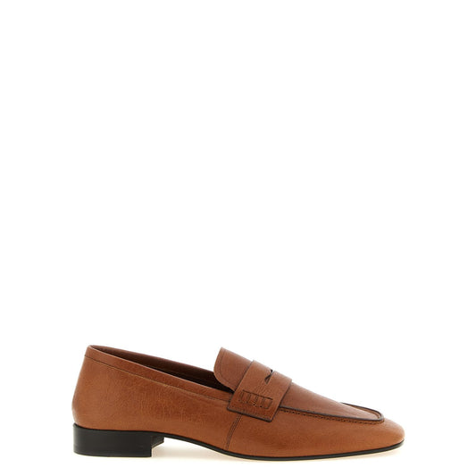 Dries Van Noten Brown Lamb Leather Slip-On Loafers