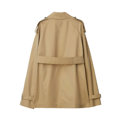 Burberry Belted Cotton Trench Coat Coats