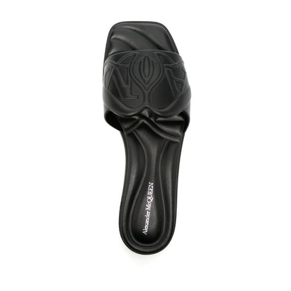 Alexander McQueen logo-embossed leather sandals Sandals