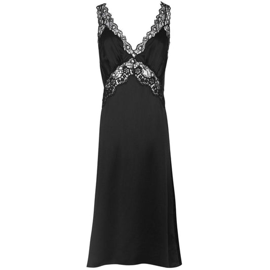 Saint Laurent lace-panel midi dress Dresses