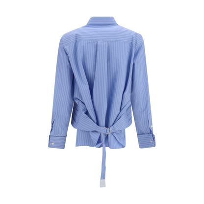 Sacai Blue Cotton Shirt