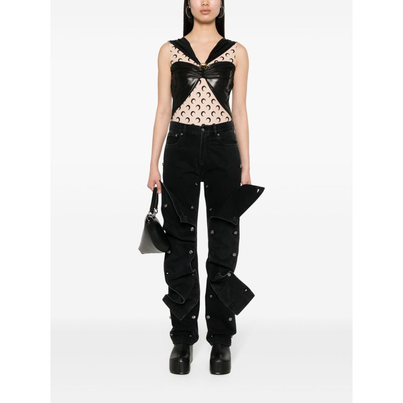 MARINE SERRE Top Black