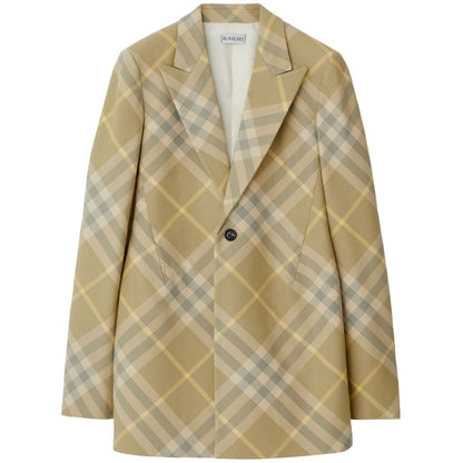 Burberry checked tailored single-breasted blazer Jackets
