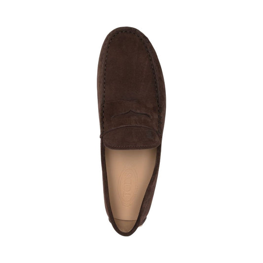 Tod's Flat shoes Brown Moccasins Tod'S Dark Slate Gray