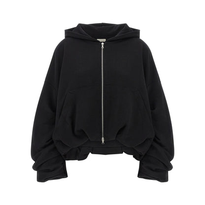 Dries Van Noten Black Cotton Hoodie