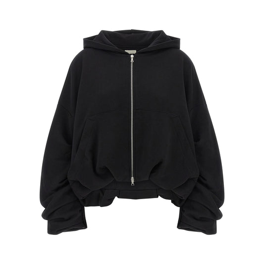 Dries Van Noten Black Cotton Hoodie