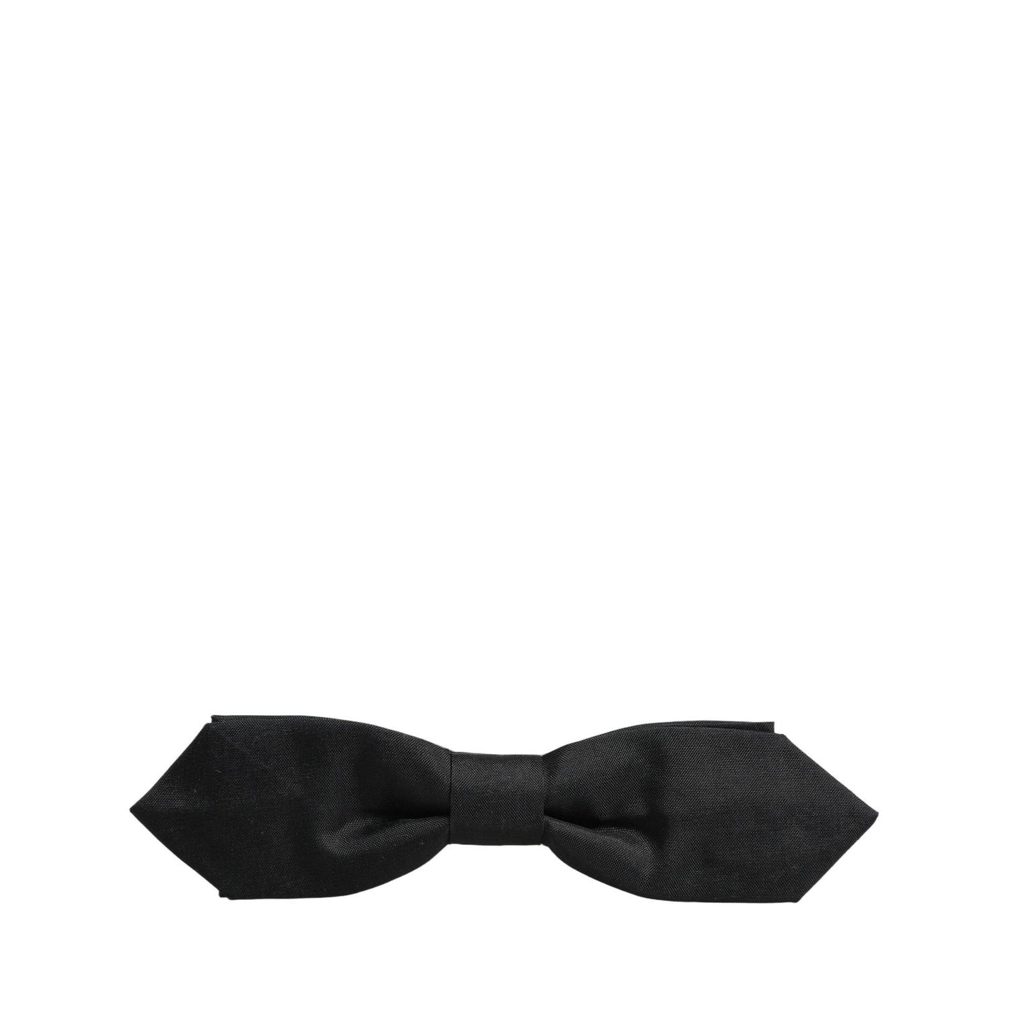 Dolce & Gabbana Men Black Polyester Adjustable Neck Papillon Bow Tie