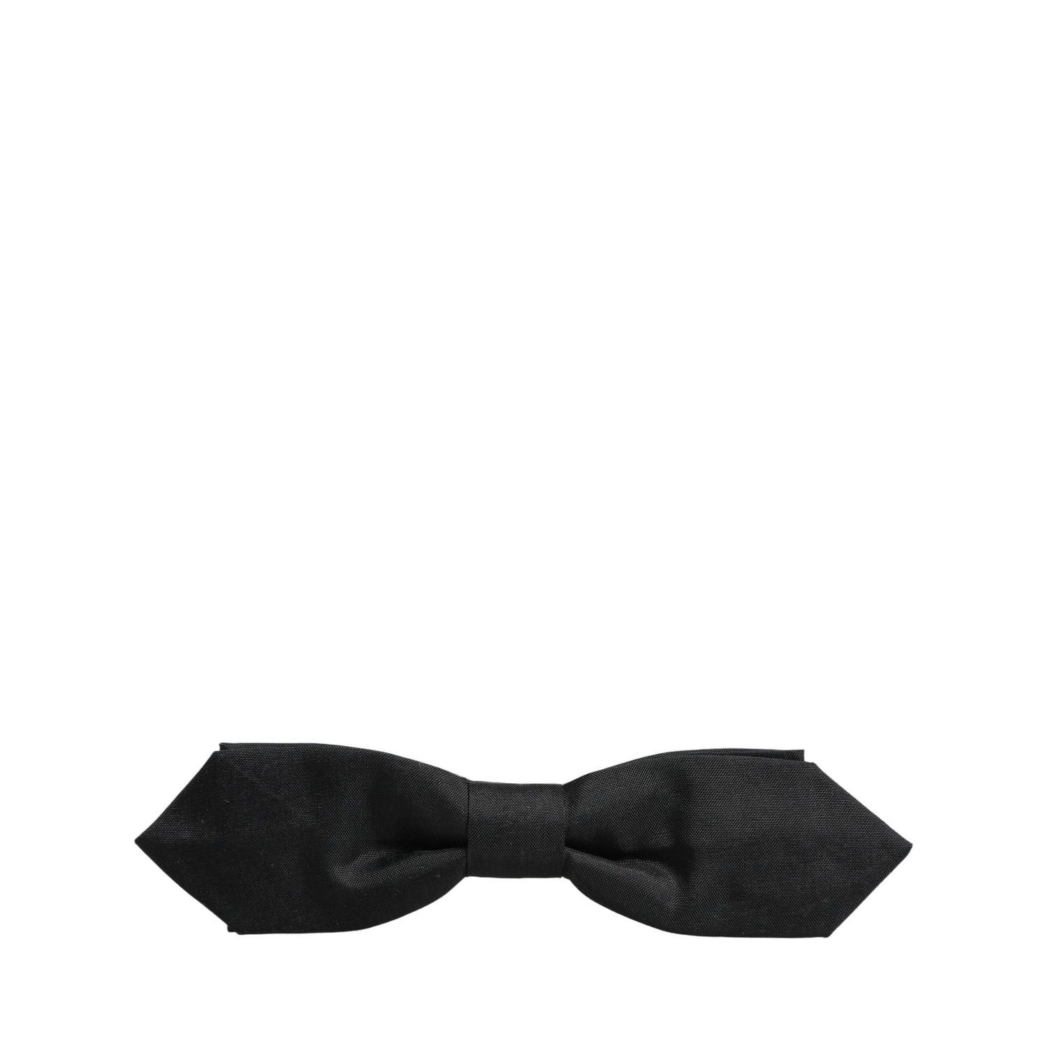 Dolce & Gabbana Men Black Polyester Adjustable Neck Papillon Bow Tie